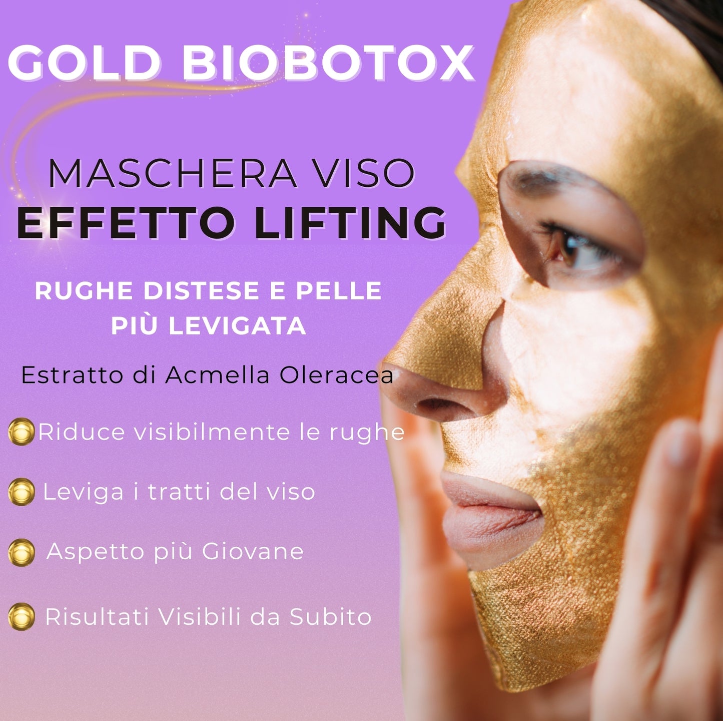 Maschera Gold BioBotox - la tua SPA di lusso a casa