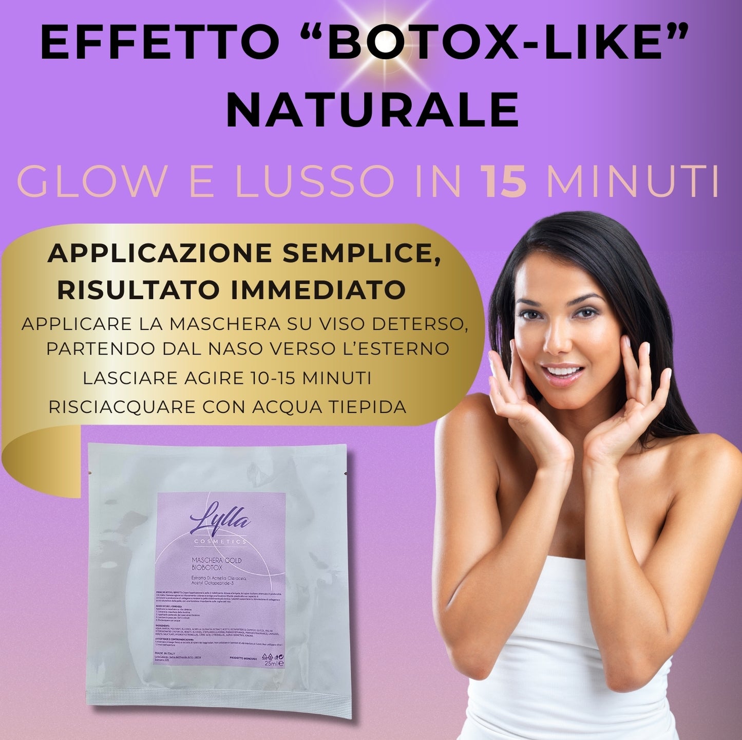 Maschera Gold BioBotox - la tua SPA di lusso a casa