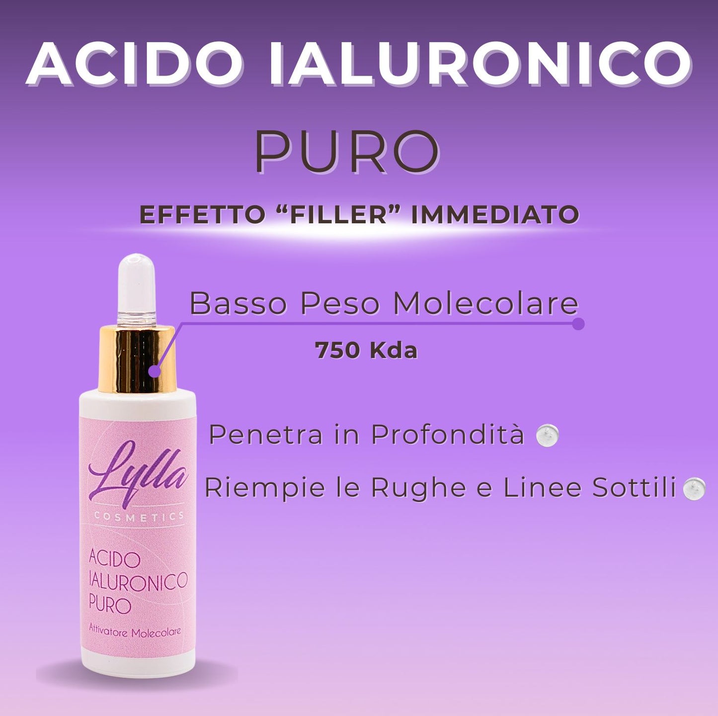 Acido ialuronico puro attivatore molecolare