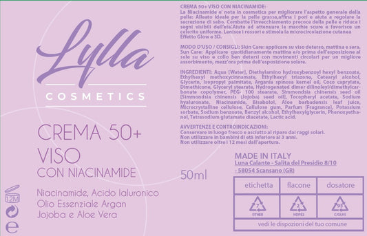 Crema 50+ solare con Niacinamide