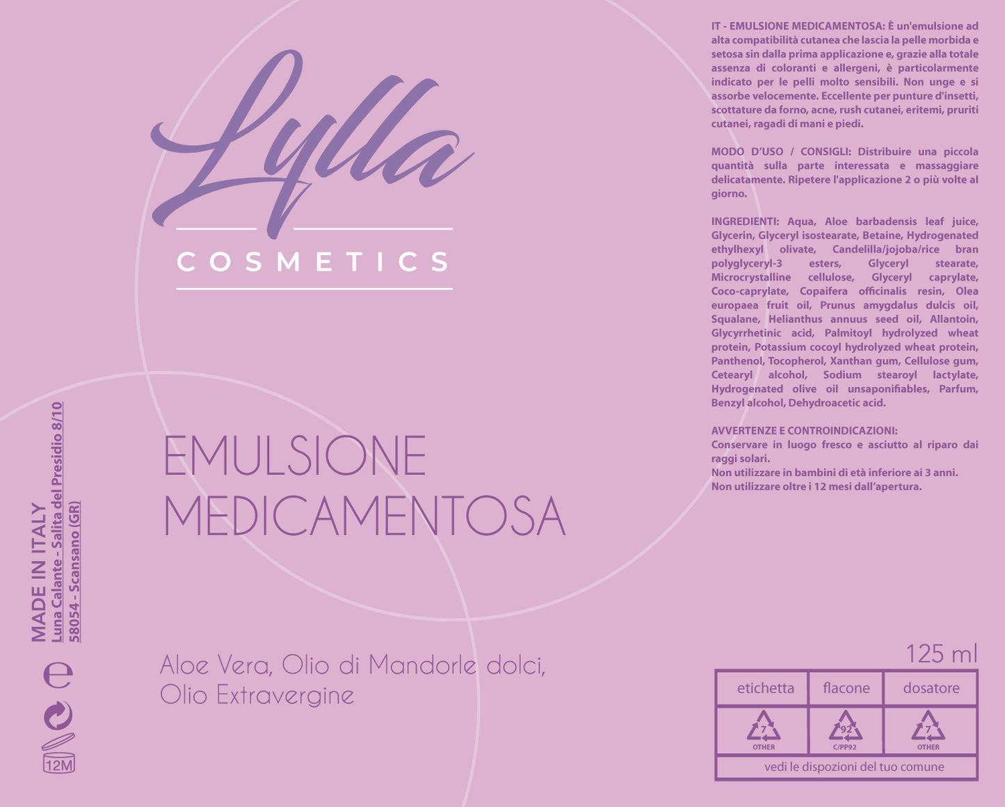 Emulsione medicamentosa